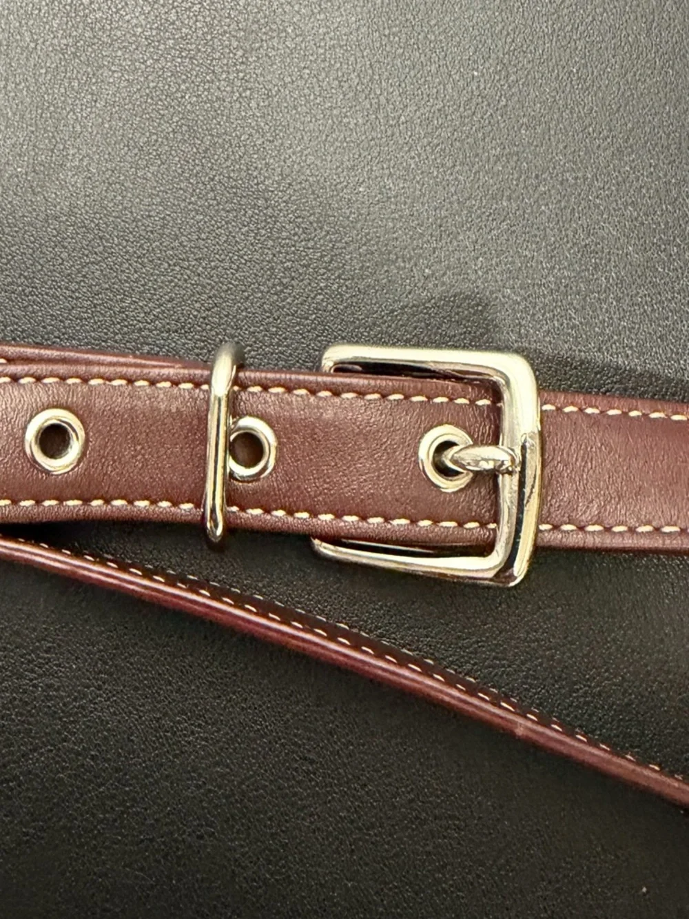 Coach Soho Buckle Shoulder Bag Red Brown Leather Y2K F1048-7540 - Picture 7 of 13